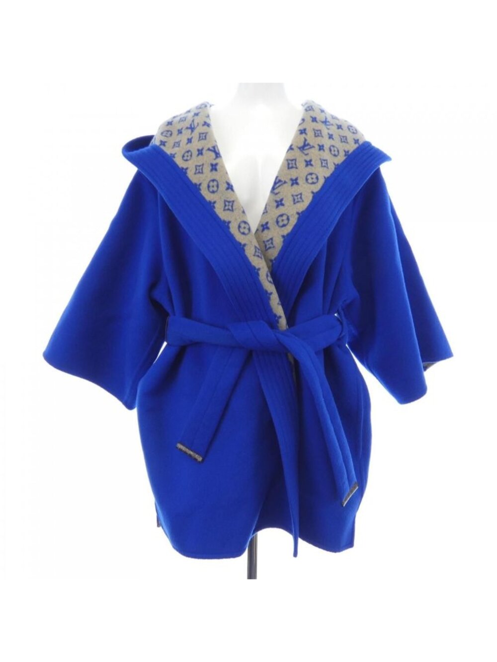 Louis Vuitton Royal Blue Low Wrap Coat
